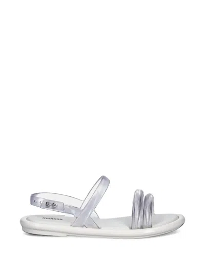 Melissa Transparent-strap Slingback Sandals In White