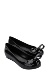 Melissa Ultragirl Bow Iii Flat In Black
