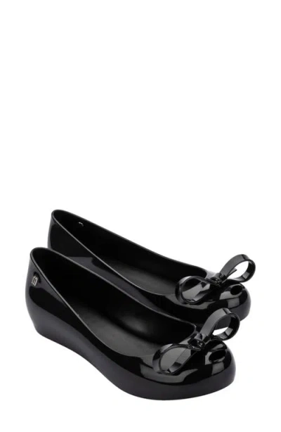 Melissa Ultragirl Bow Iii Flat In Black