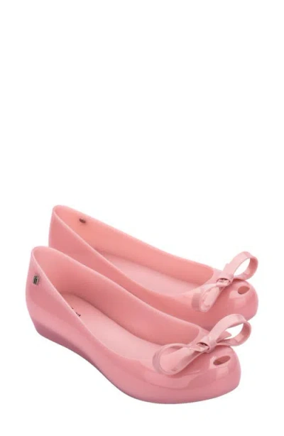 Melissa Ultragirl Bow Iii Flat In Pink