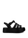 Melissa Up Platform Strap Sandals In Black