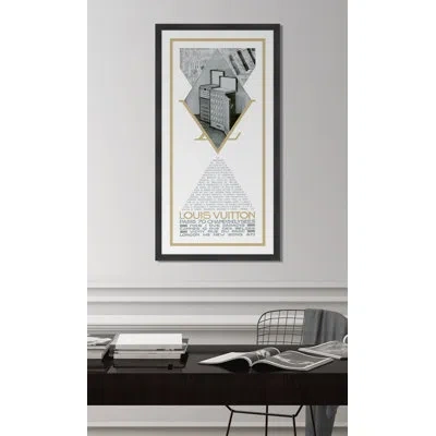 Melissa Van Hise 'louis Vuitton Un Trousseau' - Picture Frame Graphic Art Print On Paper In Black;white