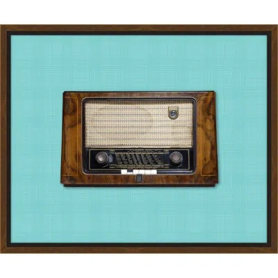 Melissa Van Hise 'vintage Radio Ii' Framed Graphic Art Print In Blue