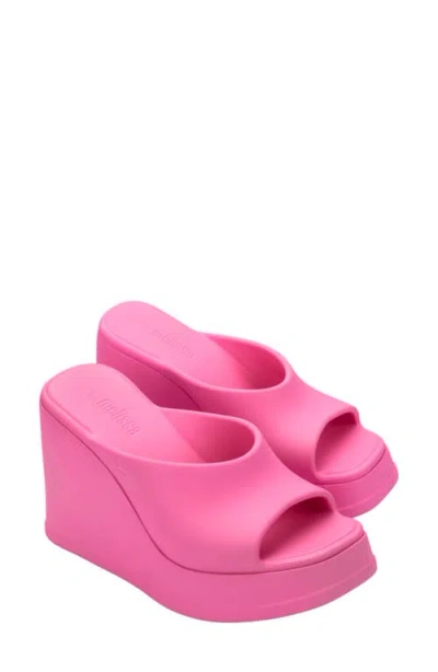 Melissa Waterproof Platform Wedge Sandal In Pink