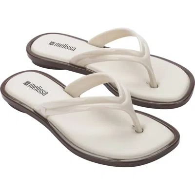 Melissa Wave Flip Flop In White