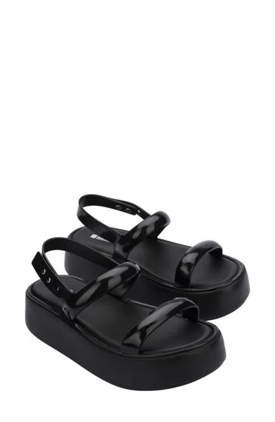 Melissa Wave Platform Sandal In Black