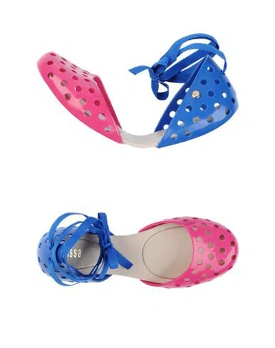 Melissa Woman Ballet Flats Fuchsia Size 7 Pvc - Polyvinyl Chloride