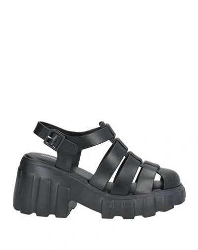 Melissa Women's Megan Ankle Strap Slingback Fisherman Sandals In Black