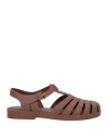 Melissa Woman Sandals Brown Size 6 Pvc - Polyvinyl Chloride