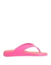 Melissa Woman Thong Sandal Fuchsia Size 7 Pvc - Polyvinyl Chloride In Pink