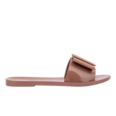 Melissa Women's Babe Flat Slides - Brown In Pink