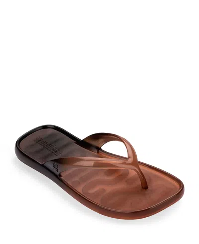 Melissa Women's Beachwear Flip Flop Sandals In Brown
