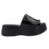 Melissa Becky Jelly Platform Slide In Black, Women's At Urban Outfitters