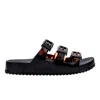 Melissa Women's Black / Brown Cozy Stripes - Black In Black/clear Tortoise