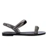 Melissa Eclipse Slingback Sandal In Black/silver