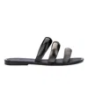 Melissa Women's Black / Silver Eclipse Slide - Black Silver In Black/silver