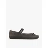 Melissa Sophie Ad Ballet Flats Pearly Black In Black