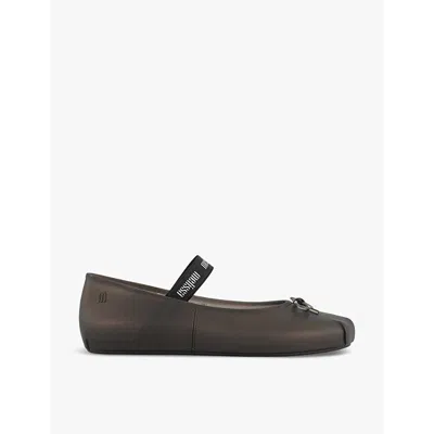 Melissa Sophie Fem Bow-detail Ballet Flats In Brown