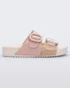 Melissa Women's Buckled Cozy Slide In Beige Pink In Multi