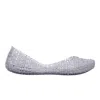 Melissa Women's Campana Papel Flats - Silver In Silver