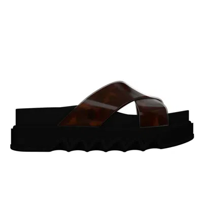 Melissa Women's Cozy Cross Platform - Black, Tortoise