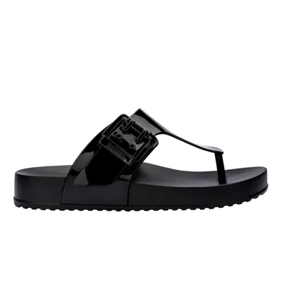 MELISSA WOMEN'S COZY FLIP FLOP - BLACK