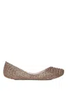 Melissa Textured Ballet Flats In Brown