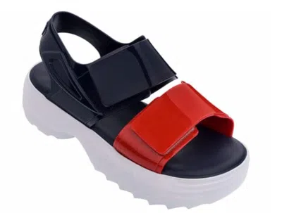 Melissa Women's Fila Sandals In Marine, Red, White In Blue