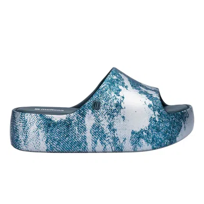 Melissa Women's Free Platform Slide Denim - Blue Jeans
