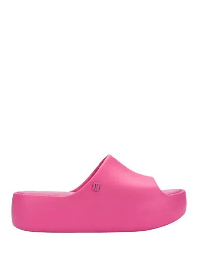 Melissa Free Platform Slide Sandal In Pink/purple