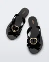 Melissa Slim V Ad Water Resistant Flip Flop In Black