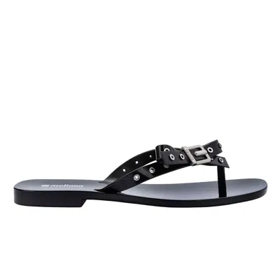 Melissa Women's Harmonic Squared Flat Thong - Black