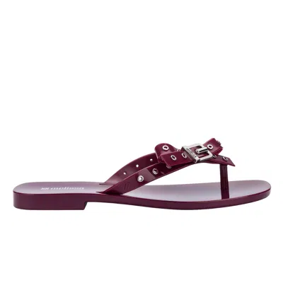 Melissa Women's Harmonic Squared Flat Thong - Red