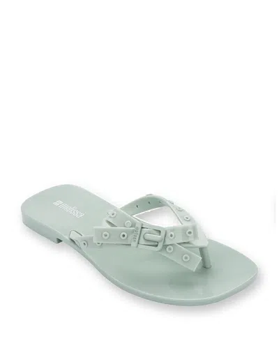 Melissa Women's Harmonic Squared Flip Flop Sandals In Green