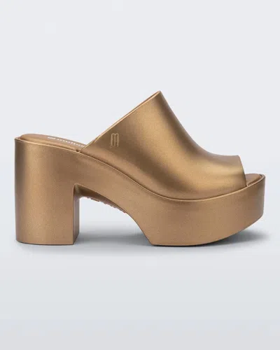 Melissa Women's Hype Metallic Mule Sandal In Gold
