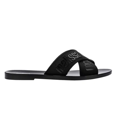 Melissa Women's M Lover Slide - Strap - Black