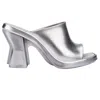 Melissa Women's Mule X Marc Jacobs Mule Style Sandal - Silver Grey In Silver