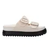 Melissa Women's Neutrals / Black / Brown Cozy Platform - Black Beige In Black/brown