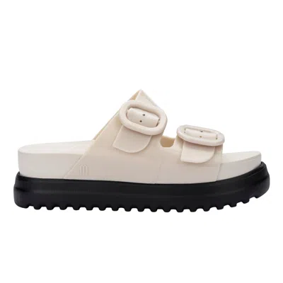 Melissa Women's Neutrals / Black / Brown Cozy Platform - Black Beige In Black/brown