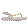 Melissa Women's Neutrals Bond Sandal - Beige, Green In Multi