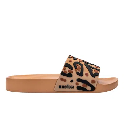 Melissa Women's Neutrals / Brown Animal Print Slide - Beige Black