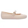 Melissa Soft Jelly Ballerina Flat In Beige/beige, Women's At Urban Outfitters