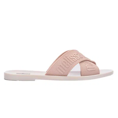 Melissa Women's Neutrals / Pink / Purple M Lover Slide - Strap - Beige Pink In Pink/purple
