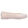 Melissa Women's Neutrals Ruby Ballet Style Flat - Milky Beige In Beige/red
