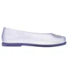 Melissa Women's Neutrals Ruby X Marc Jacobs Ballet Style Flat - Clear White In Red/white