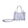 Melissa Women's Neutrals / Silver Small Jelly Shopper Ii X Telfar - Clear In Silver