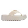 Melissa Logo-embossed Platform Sandals In White