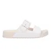 Melissa Women's Neutrals / White Cozy Connection Slide - Beige, White In Beige/white