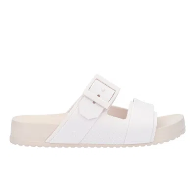Melissa Women's Neutrals / White Cozy Connection Slide - Beige, White In Beige/white