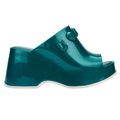 Melissa Women's Patty Stones X Undercover - Metallic Green In White